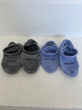Bombas No-Show Socks in Gray and Lavender Blue